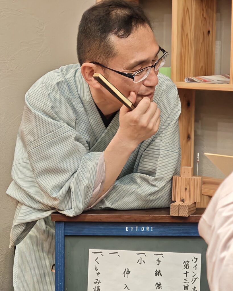 高座で語る立川寸志師匠 ウイング高松寄席